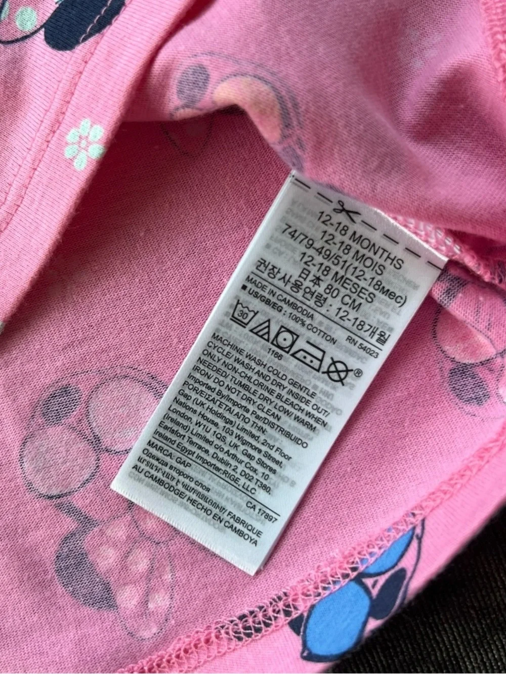 NWT Baby Gap X Disney Minnie Mouse Dress Size 12-18 Months